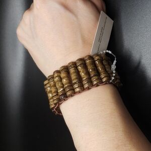 Brown WOODEN Bracelet bohehmian boho bracelet